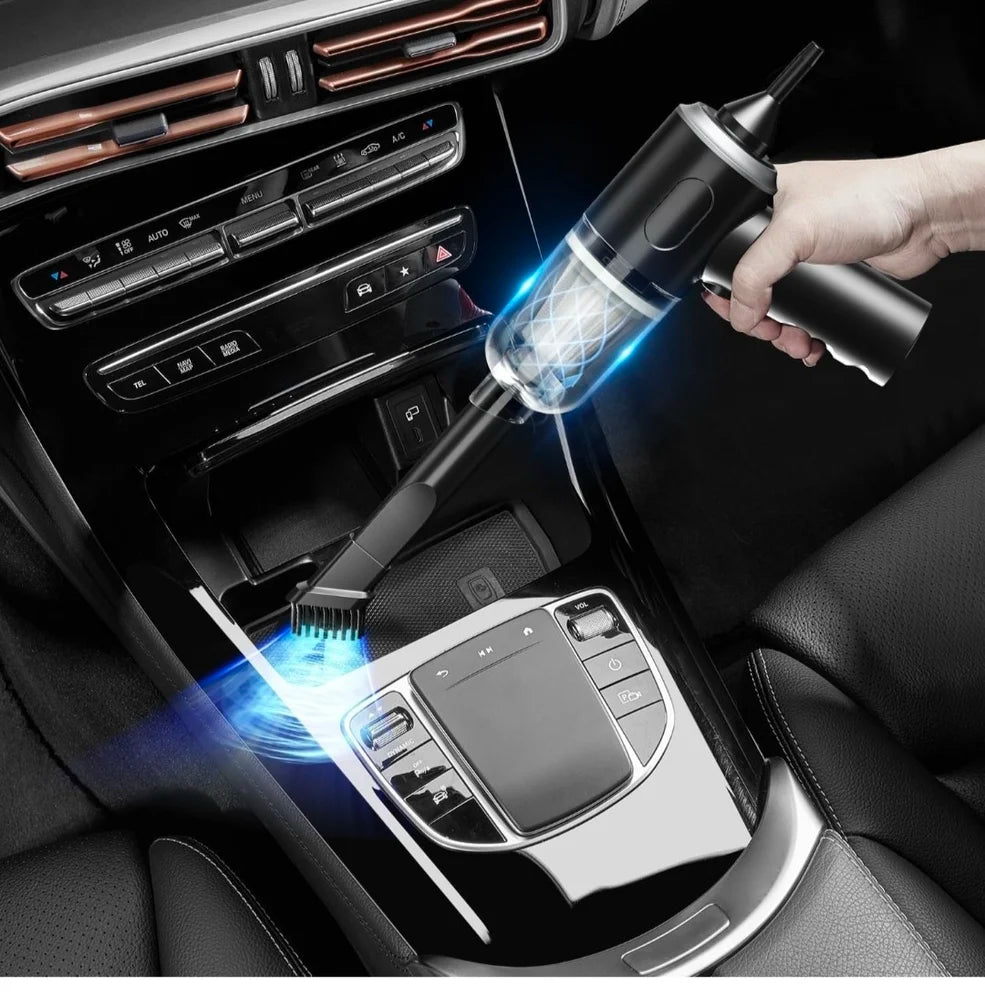Powerful 3-in-1 Vacuum Cleaner for Car & Home – Compact, Cordless, Wet & Dry, Blower Function, Mini & Portable for Sofa, Dust, and Deep Cleaning (Vaccum Cleaner) (4 in 1 High Power)
