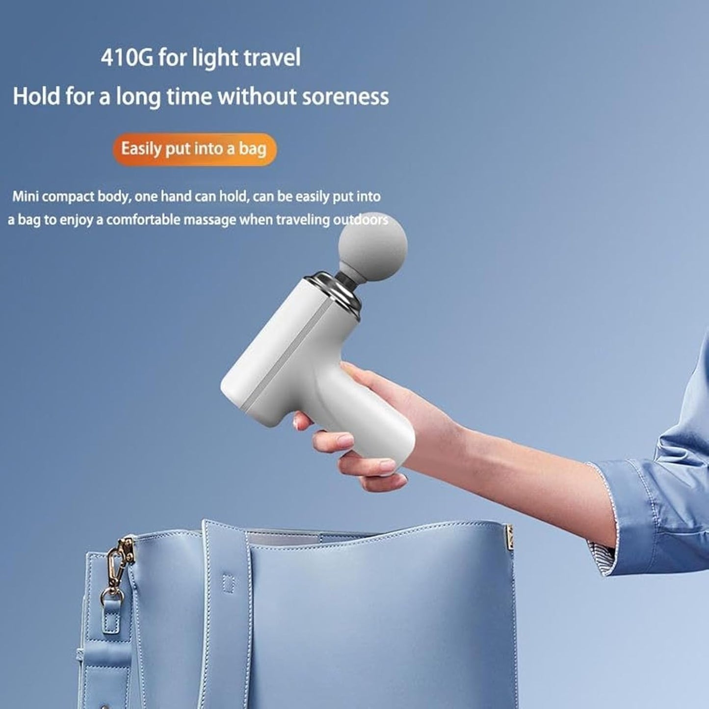 Massage Machine for Body Pain – Mini Massage Gun for Deep Tissue, Muscle & Body Pain Relief – Handheld, Battery Powered Massager for Neck, Shoulder, Back, Foot - (Massage Gun)
