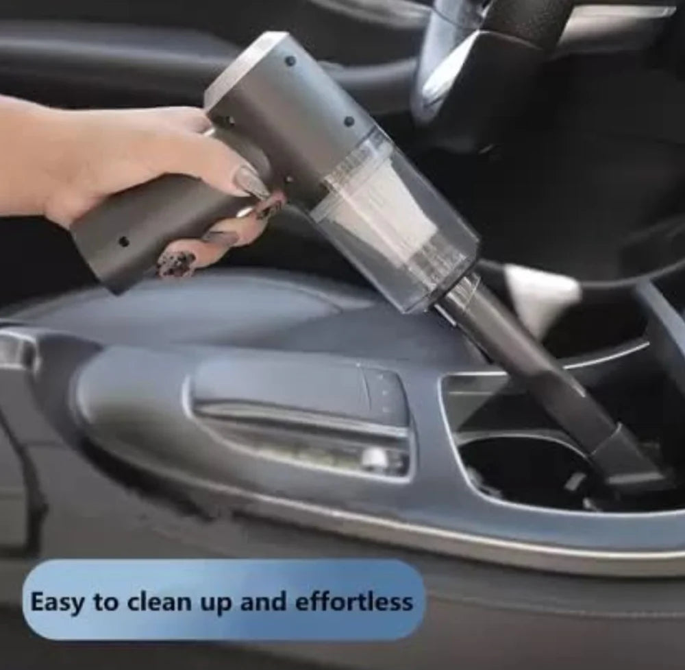 Powerful 3-in-1 Vacuum Cleaner for Car & Home – Compact, Cordless, Wet & Dry, Blower Function, Mini & Portable for Sofa, Dust, and Deep Cleaning (Vaccum Cleaner) (4 in 1 High Power)